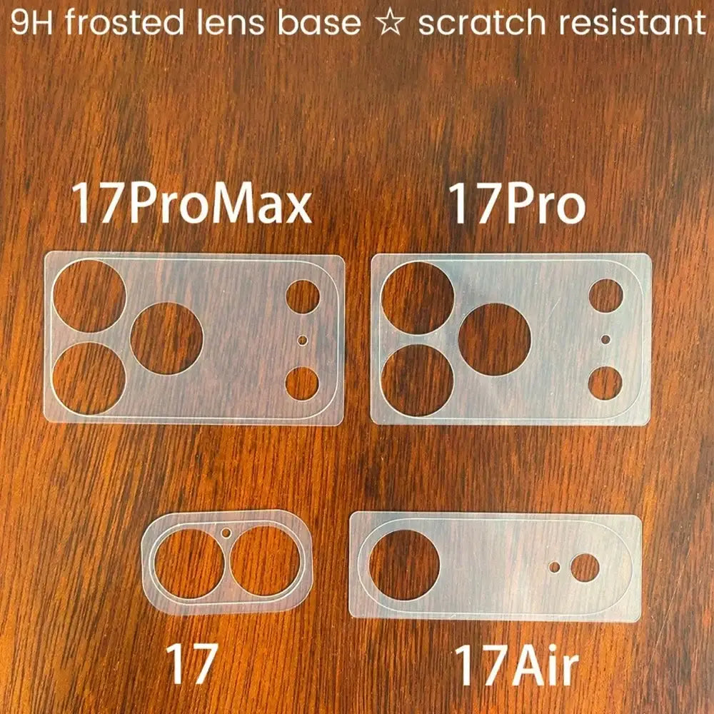 R&z - 2pcs/Set Matte Base Lens Film + Matte PET Back Film For IPhone 17 Pro Max/17 Pro/17 Phone Accessories Minimalist