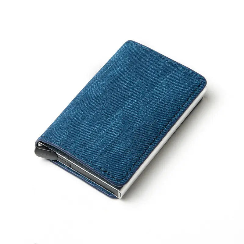 R&z - Aluminum Alloy Women’s Wallet Card Holder - Blue