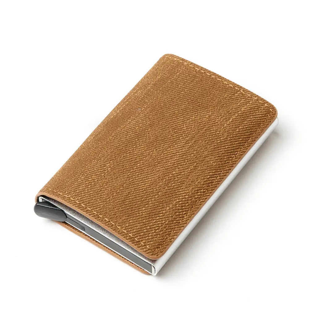 R&z - Aluminum Alloy Women’s Wallet Card Holder - Brown