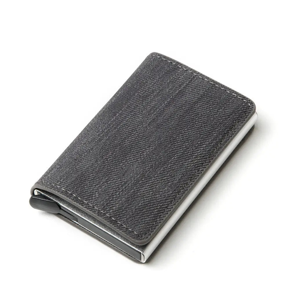 R&z - Aluminum Alloy Women’s Wallet Card Holder - Grey