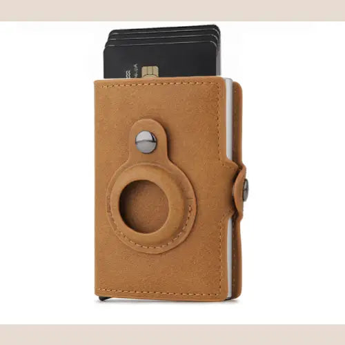 R&z - Anti-Theft Card Wallet - Brown