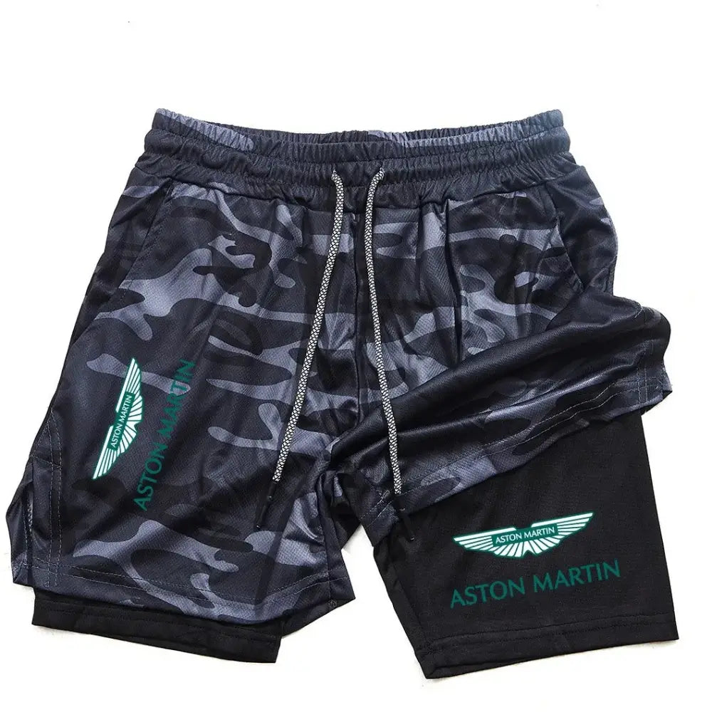 R&z - Aston Martin Logo Sport Shorts - 4 / M