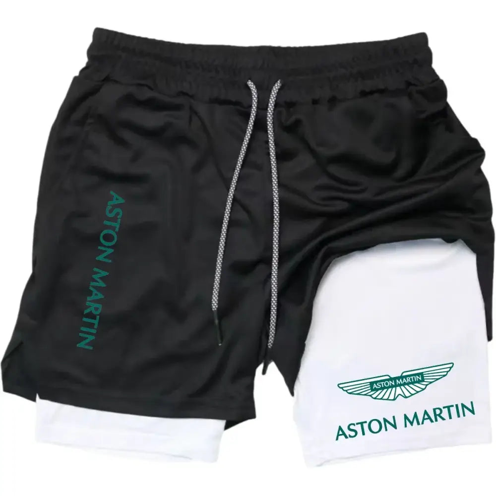 R&z - Aston Martin Logo Sport Shorts - 9 / M