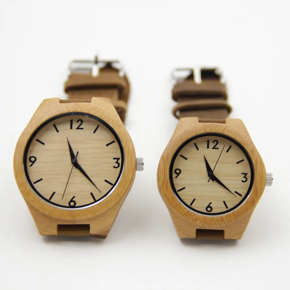 R&z - Bamboo Wood Couple Watches for Export - &z Watches