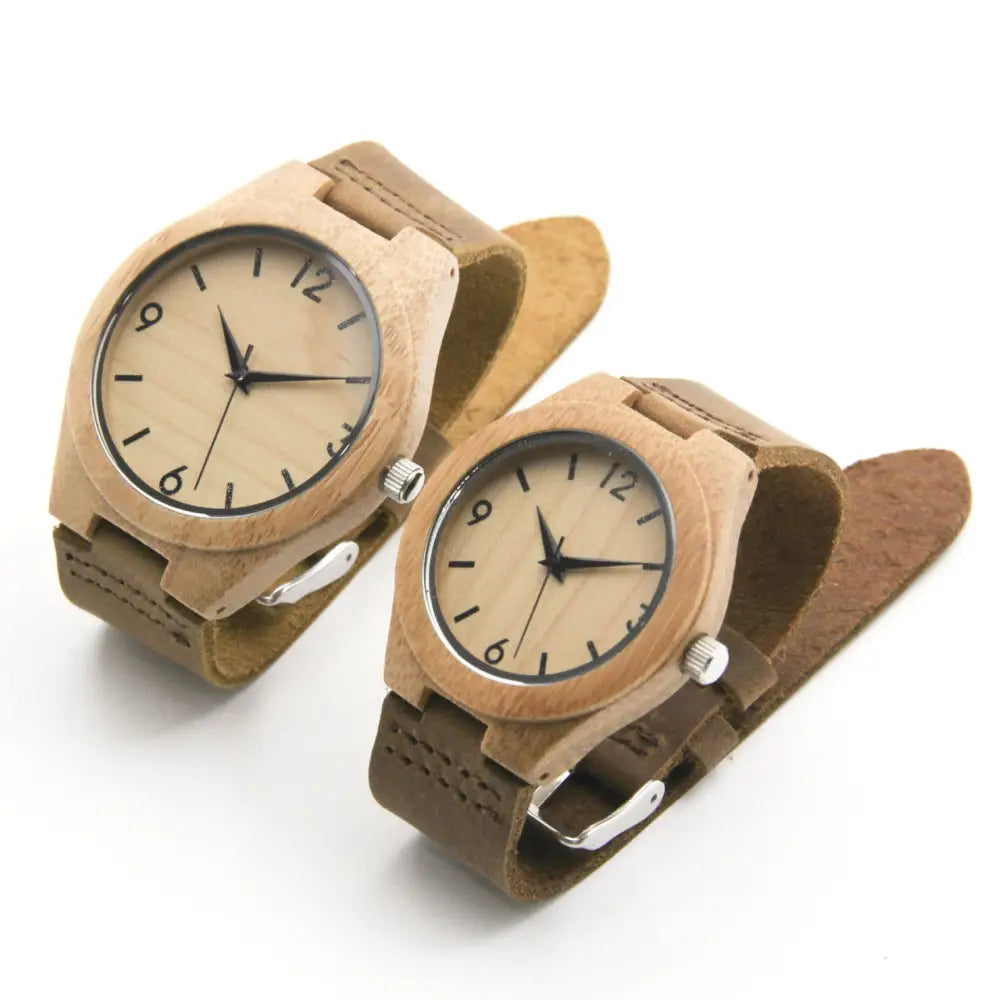 R&z - Bamboo Wood Couple Watches for Export - &z Watches