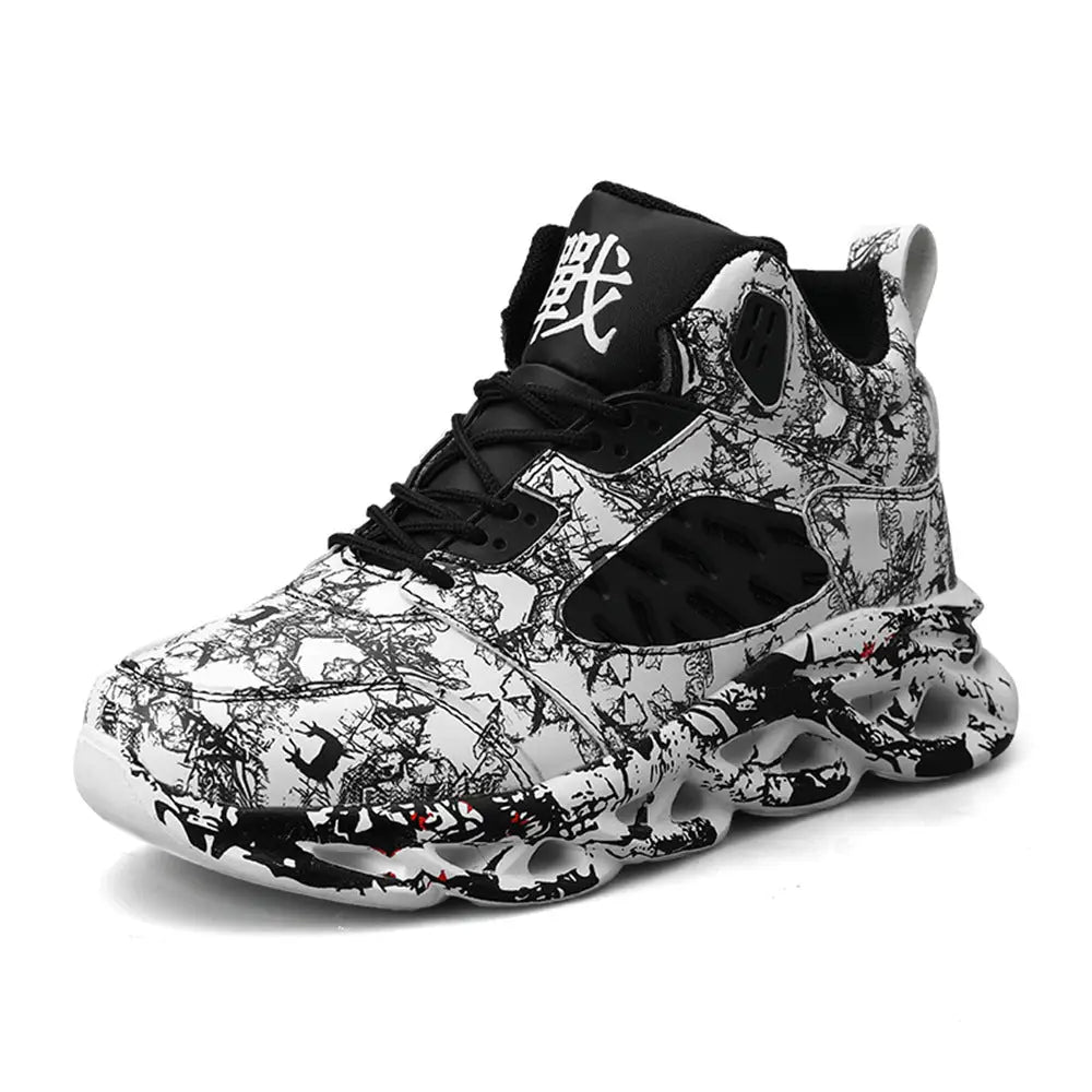 R&z - Basketball Shoes for Men - Casual Sports Footwear - Black / 45