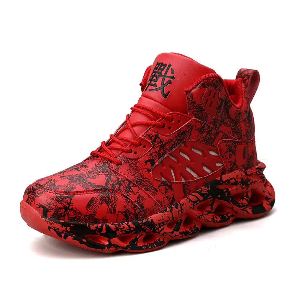 R&z - Basketball Shoes for Men - Casual Sports Footwear - Red / 45