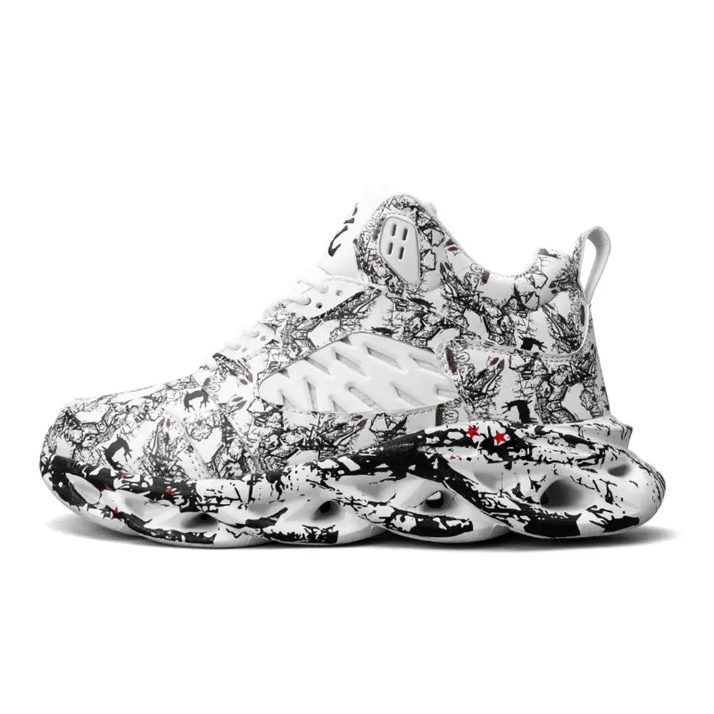 R&z - Basketball Shoes for Men - Casual Sports Footwear - White / 43