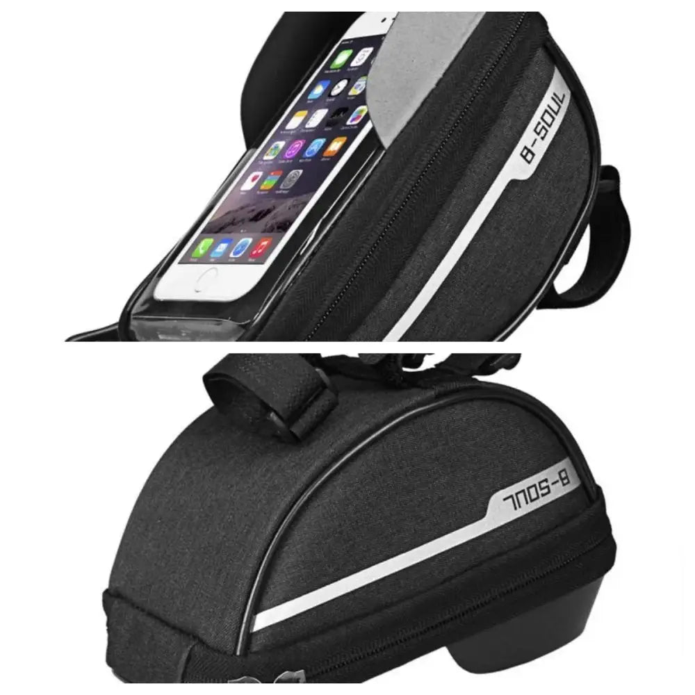 R&z - Bicycle Bag 1L Frame Front Top Tube Bike Bag Handlebar Mtb Touch Screen Cycling Bag Phone Holder Bicycle
