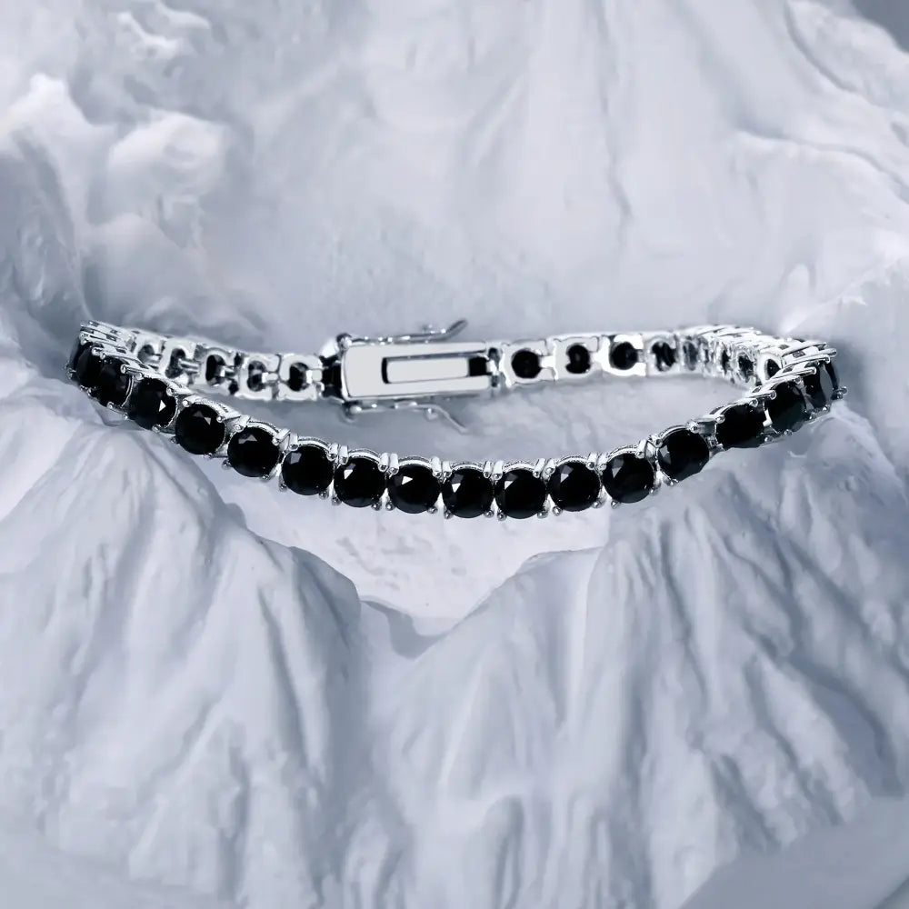 R&Z - Black Zircon Tennis Bracelet