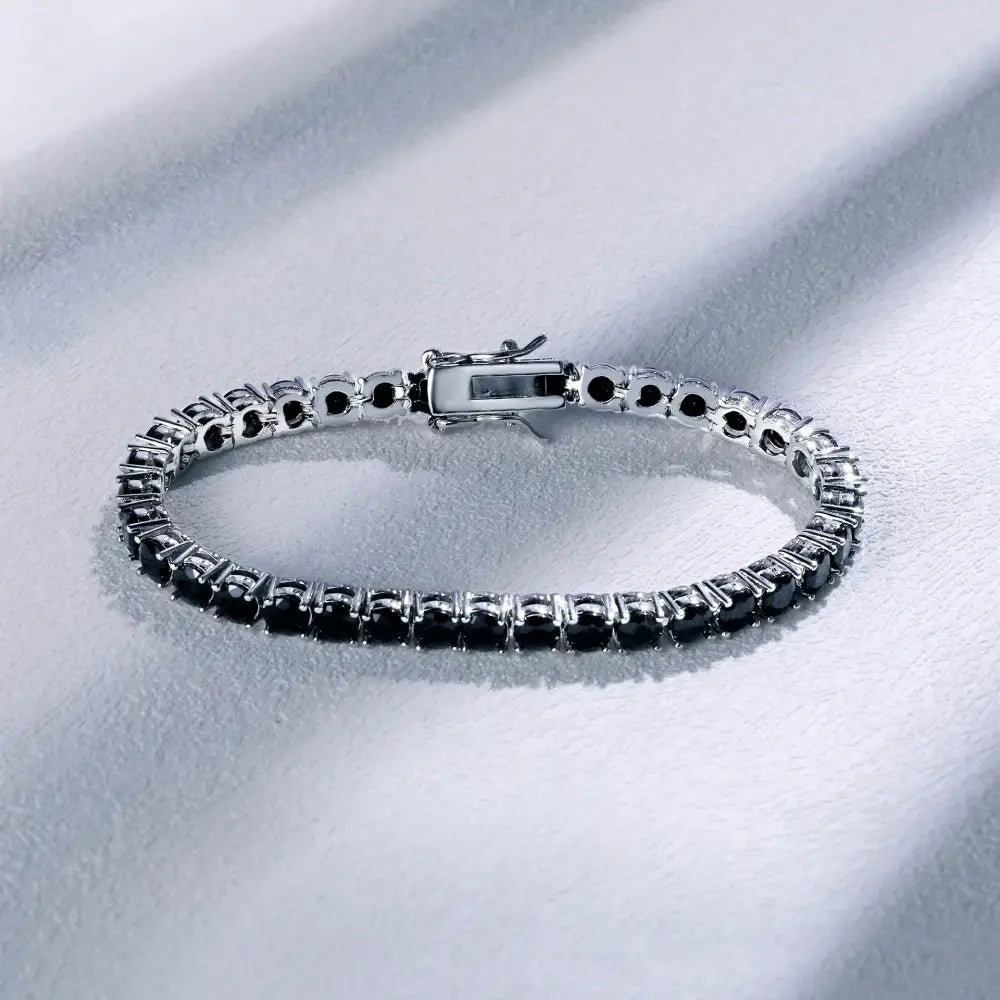 R&Z - Black Zircon Tennis Bracelet