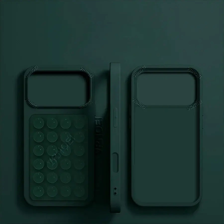 R&z - Bracket Phone Case For iPhone 16 15 11 12 13 14 17 Pro Max Plus AIR Cases Shockproof Cover Accessories - Black