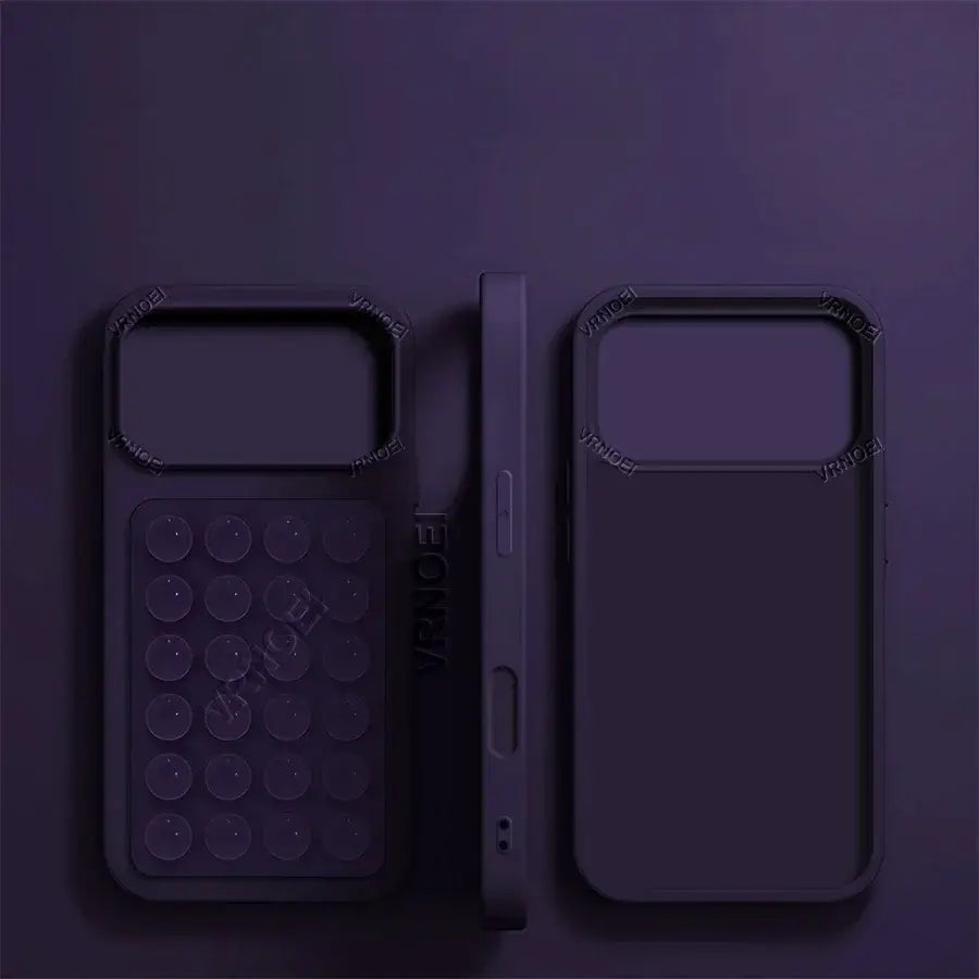 R&z - Bracket Phone Case For iPhone 16 15 11 12 13 14 17 Pro Max Plus AIR Cases Shockproof Cover Accessories - Dark