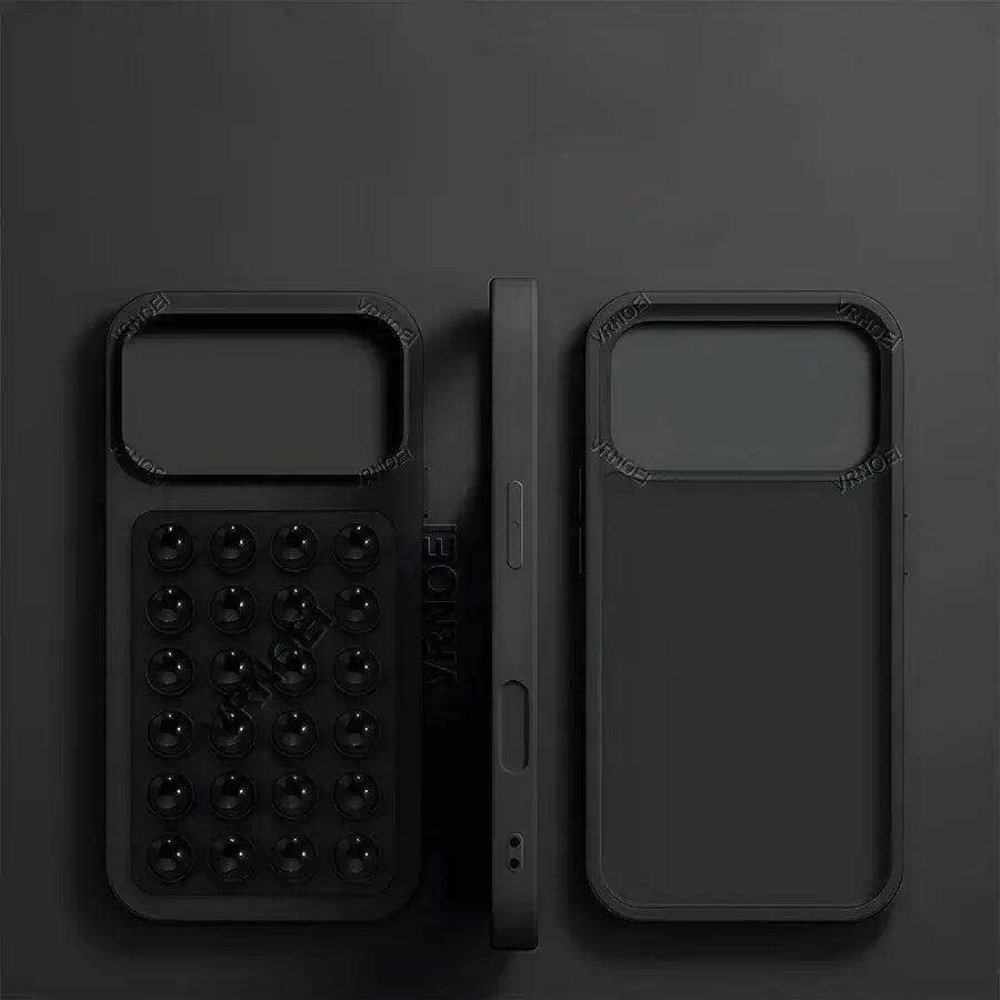 R&z - Bracket Phone Case For iPhone 16 15 11 12 13 14 17 Pro Max Plus AIR Cases Shockproof Cover Accessories - black