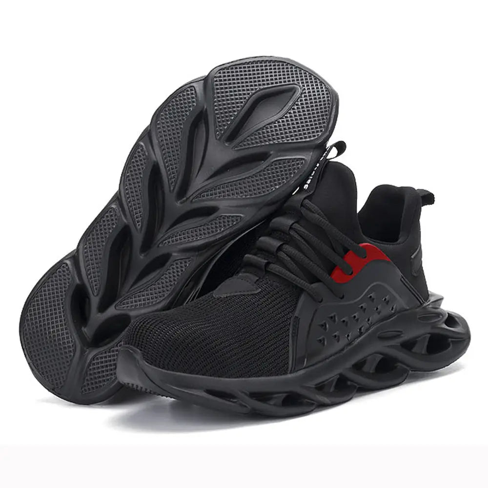 R&z - Breathable Safety Shoes - Protective Work Footwear - Black / 47