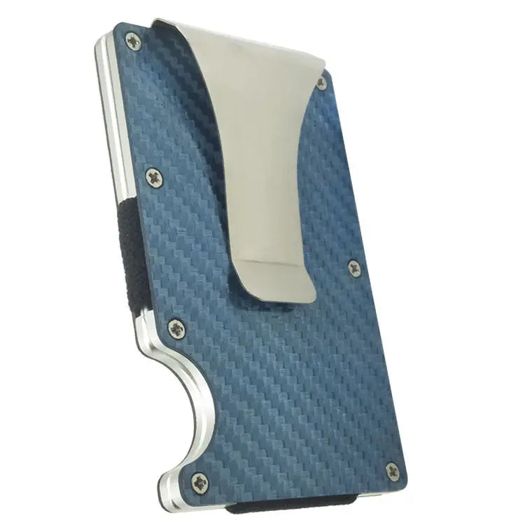 R&z - Carbon Fiber and Metal Wallets and Card Holders - Blue