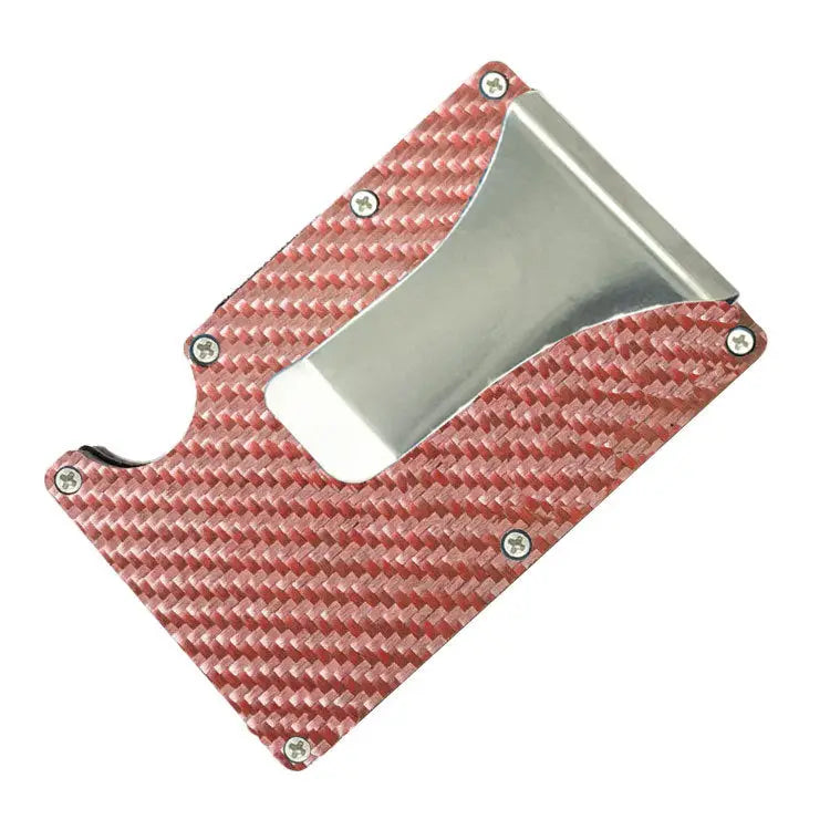 R&z - Carbon Fiber and Metal Wallets and Card Holders - Red