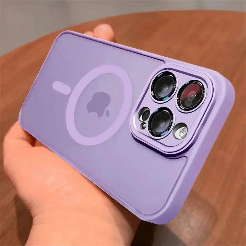R&z - Case For iPhone 11 12 13 Proa Mx mini 15 16 Plus iPhone 16 15 14 - Grass purple / For iphone 11