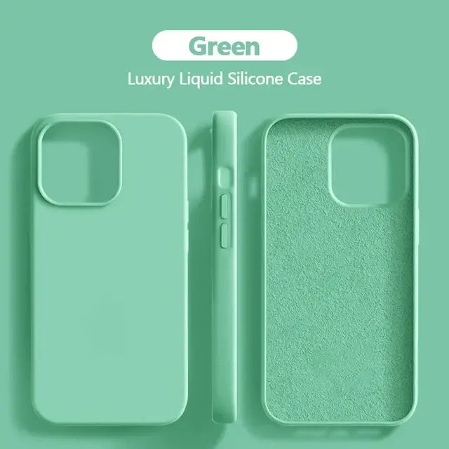 R&z - Case For iPhone 16 Pro Max Soft Cases For iPhone 16 Plus Shockproof Cover Phone Accessories - Green / For iPhone