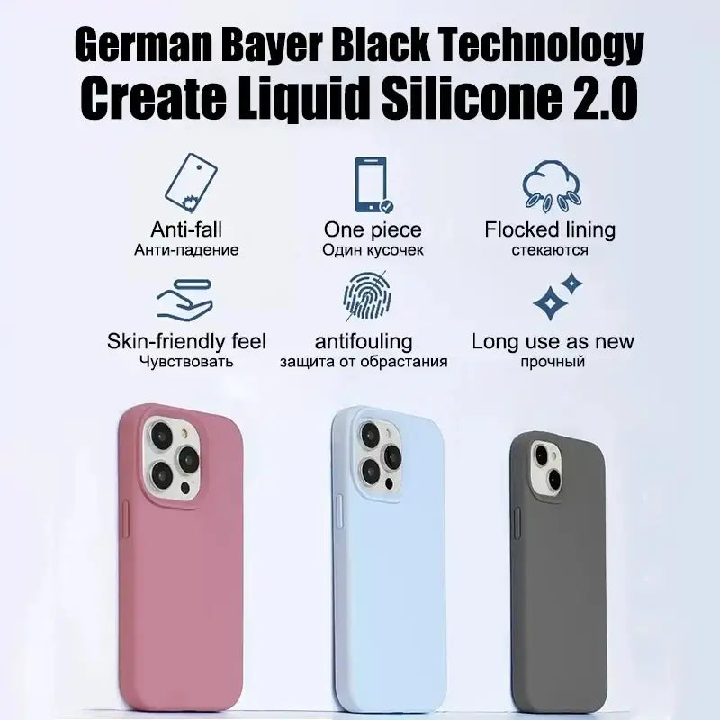 R&z - Case For iPhone 16 Pro Max Soft Cases For iPhone 16 Plus Shockproof Cover Phone Accessories - R&z -Electronics