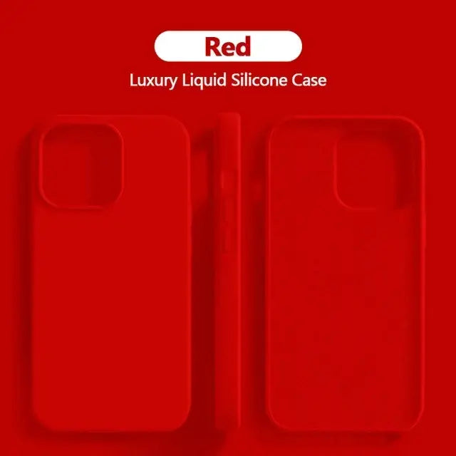 R&z - Case For iPhone 16 Pro Max Soft Cases For iPhone 16 Plus Shockproof Cover Phone Accessories - Red / For iPhone 16