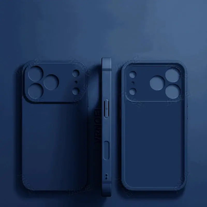 R&z - Case for iPhone 17 11 12 13 14 15 16 Pro Max Soft Bumper Cover for Air 14 15 16 Plus - Dark Blue / iPhone 16