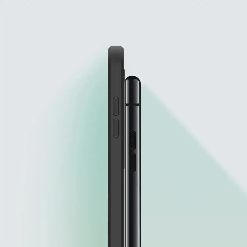R&z - case iPhone 16E 16 Pro Max Plus 5G Plain Silicone Basic Classic Straight Edge Back Cover - R&z -Electronics