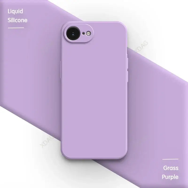 R&z - case iPhone 16E 16 Pro Max Plus 5G Plain Silicone Basic Classic Straight Edge Back Cover - R&z -Electronics
