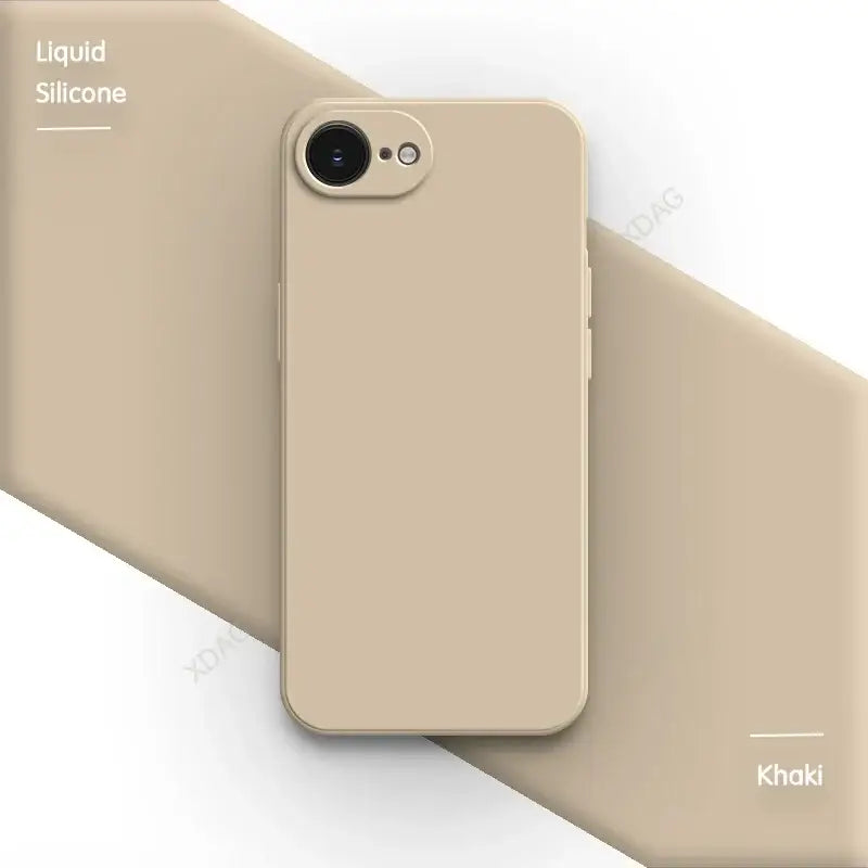 R&z - case iPhone 16E 16 Pro Max Plus 5G Plain Silicone Basic Classic Straight Edge Back Cover - R&z -Electronics