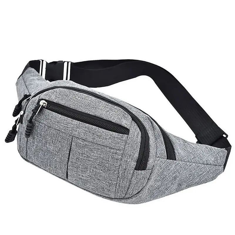 R&z - Casual Canvas Waist Pack for Phones and Wallets