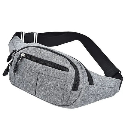 R&amp;z - Casual Canvas Waist Pack for Phones and Wallets