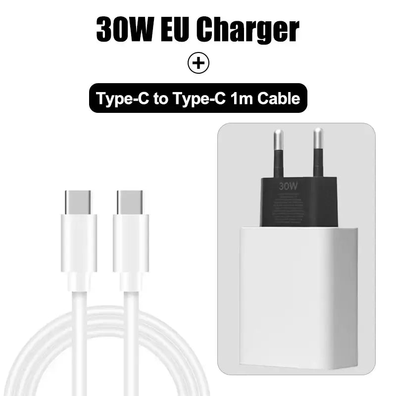 R&z - Charger r Fast Charging USB C Cable Phone Accessories - EU Charger and Cable