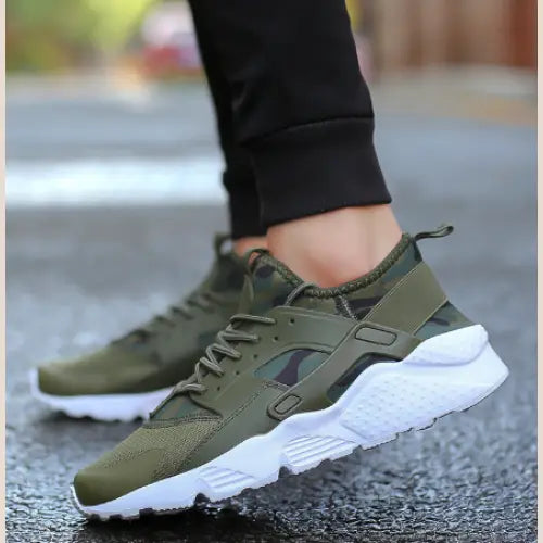 R&z - Classic Black Warrior Fashion Sports Shoes - Army Green / 36 - R&Z Footwear