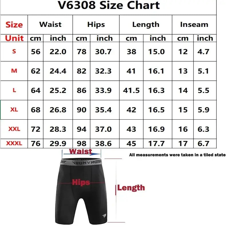 R&z - Compression Shorts Men Spandex Sport Shorts