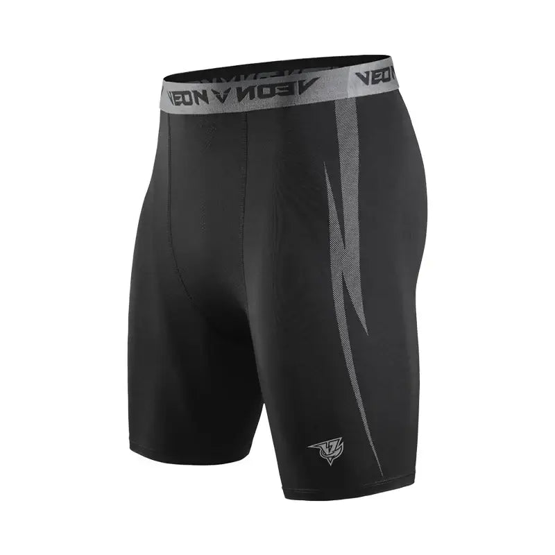 R&z - Compression Shorts Men Spandex Sport Shorts - black / S