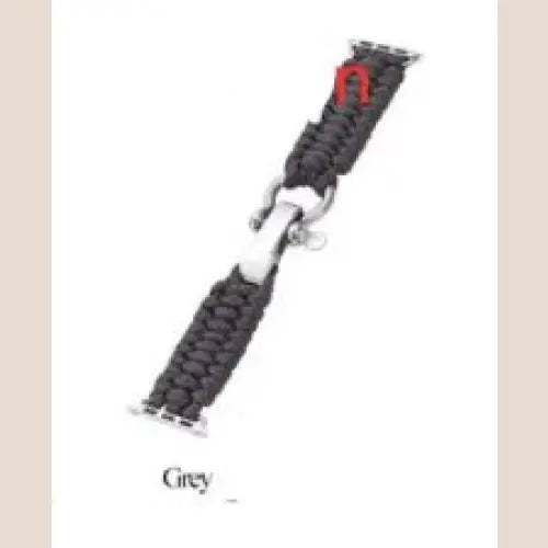 R&Z - Cord Watch Strap for IWatch - Dark Grey / Between 42and44 mm