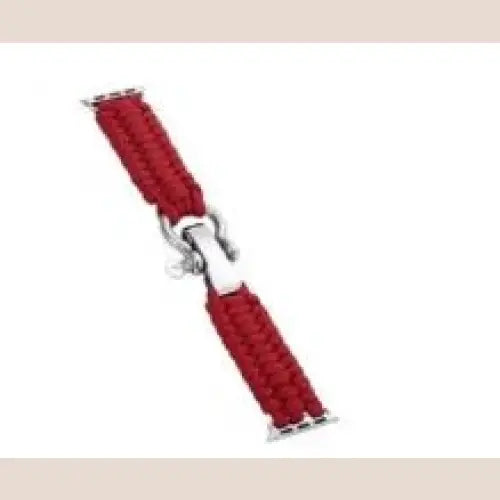 R&Z - Cord Watch Strap for IWatch - Wine Red / Between 42and44 mm
