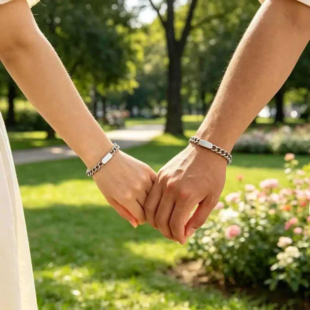 R&Z - Custom Engraved Couple Bracelet