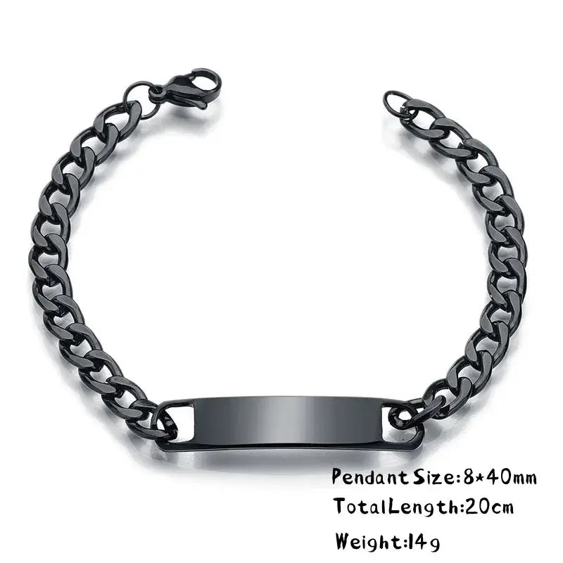R&Z - Custom Engraved Identity Bracelte - Engrave / 23