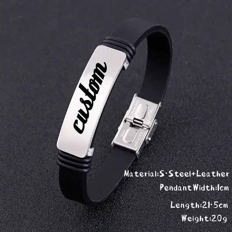 R&Z - Custom Engraved Identity Bracelte - No Engrave / 2
