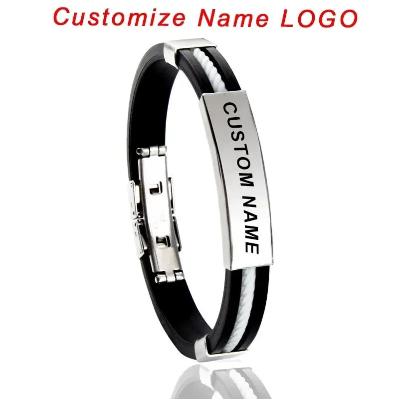 R&Z - Custom Engraved Silicone Bracelent