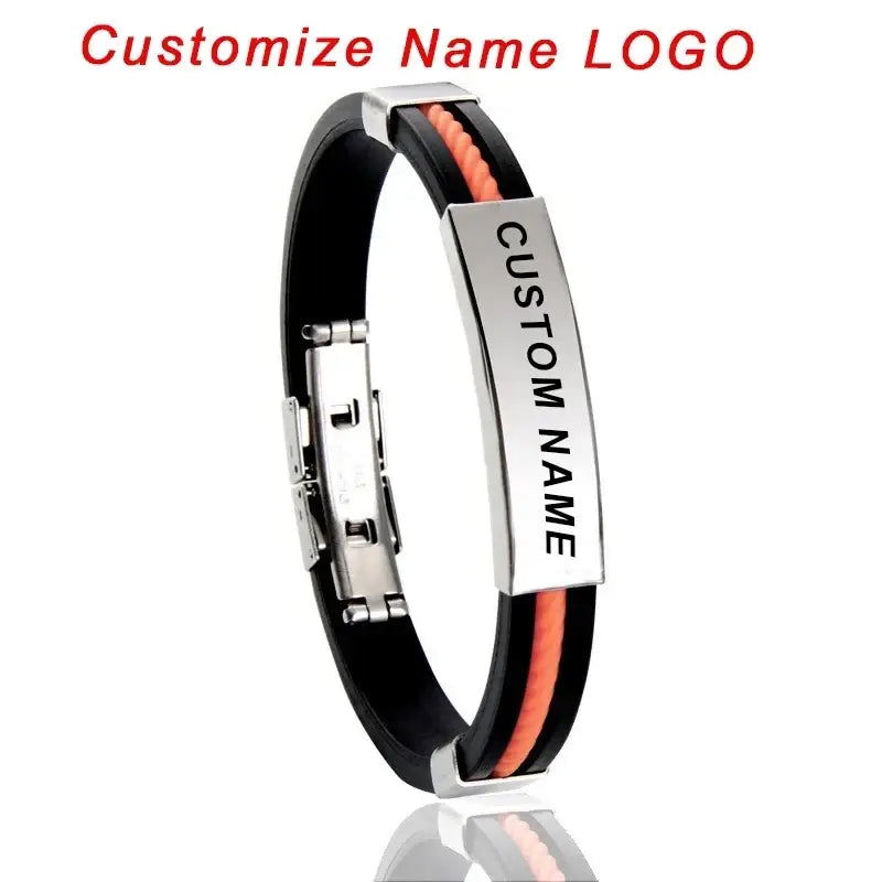 R&Z - Custom Engraved Silicone Bracelent