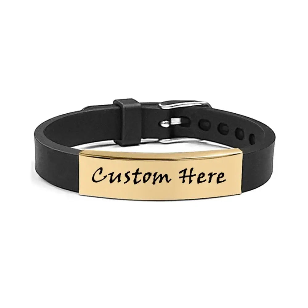 R&Z - Custom Engraved Woven Leather Bracelte