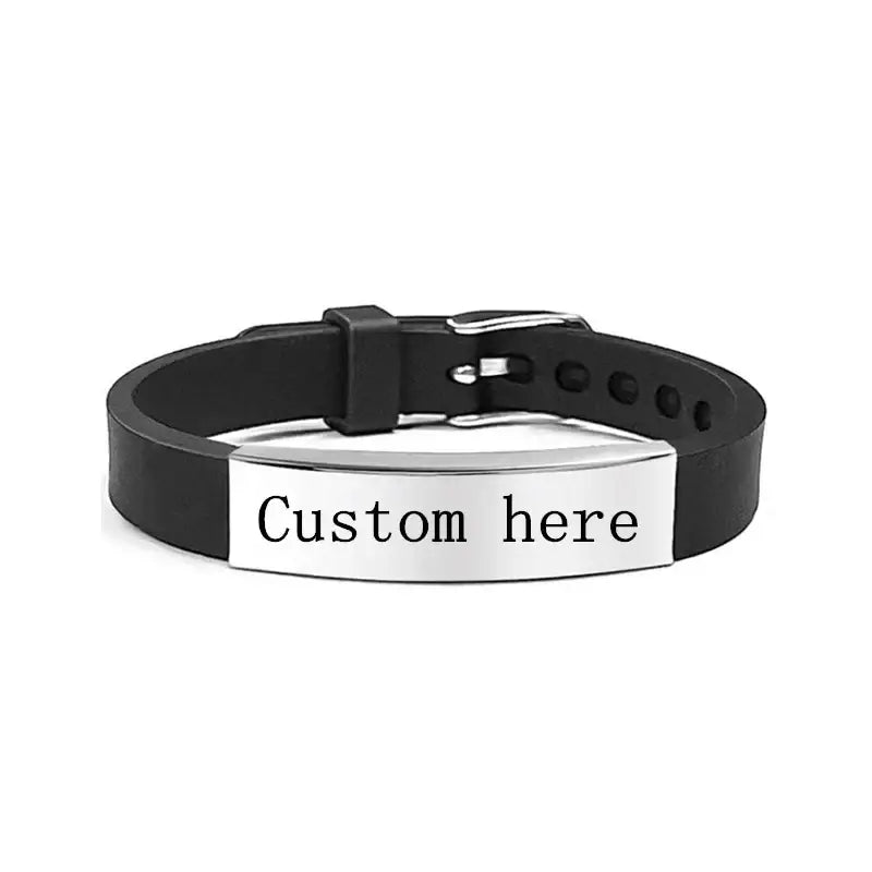 R&Z - Custom Engraved Woven Leather Bracelte