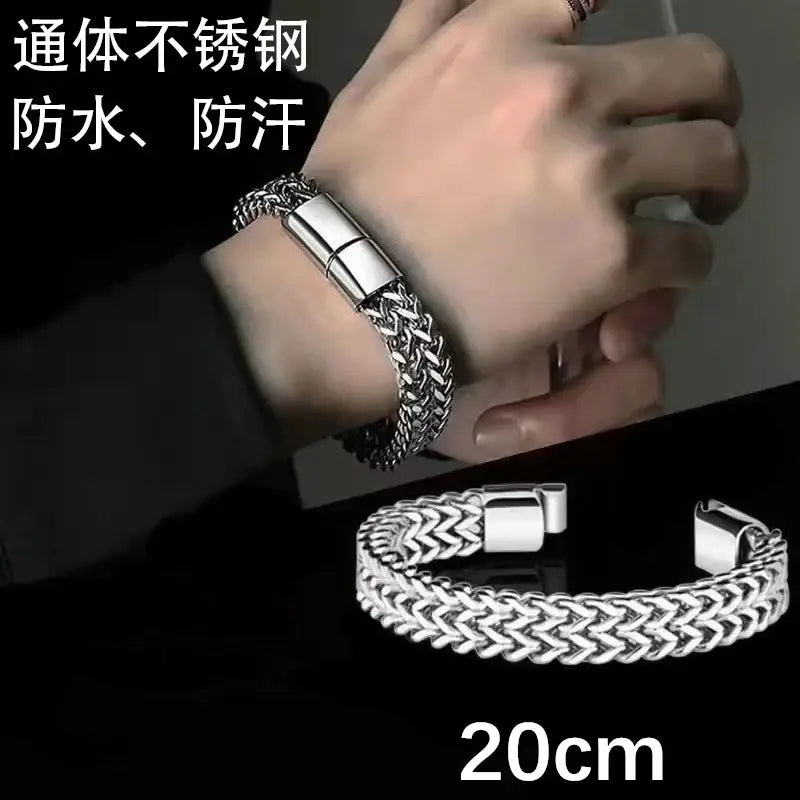 R&Z - Custom Engraved Woven Leather Bracelte