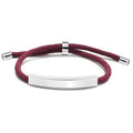 R&Z - Custom Engraved Woven Leather Bracelte - Custom