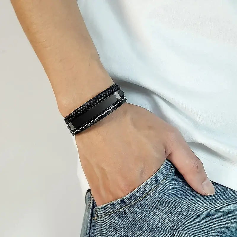 R&Z - Custom Multi Layer Leather Bracelte