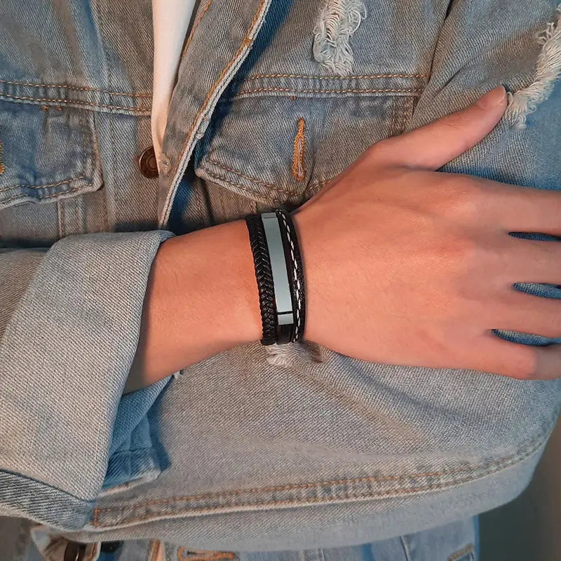 R&Z - Custom Multi Layer Leather Bracelte