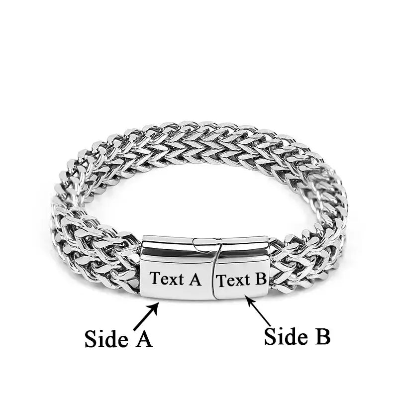 R&Z - Double Cuban Chain Magent Bracelte