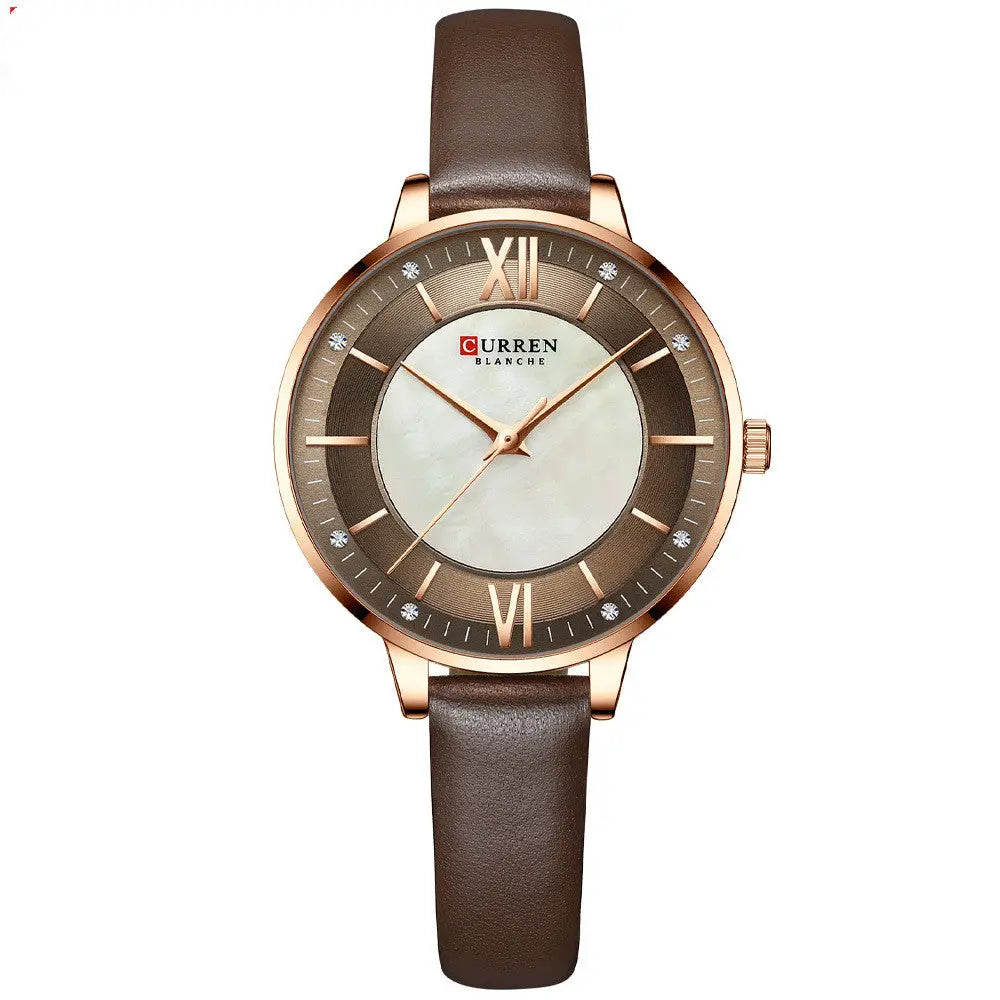 R&Z - Elegant Women’s Watch - Coffee coffee belt - Executive Watches